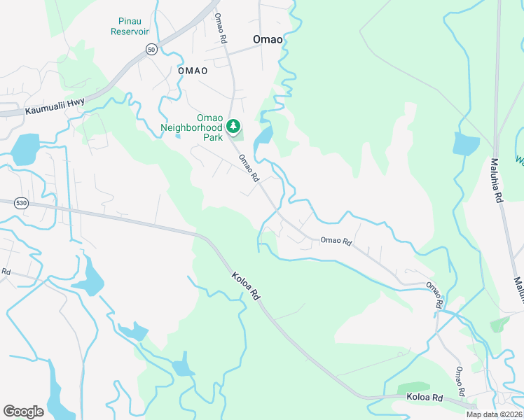 map of restaurants, bars, coffee shops, grocery stores, and more near 3989 Omao Road in Koloa