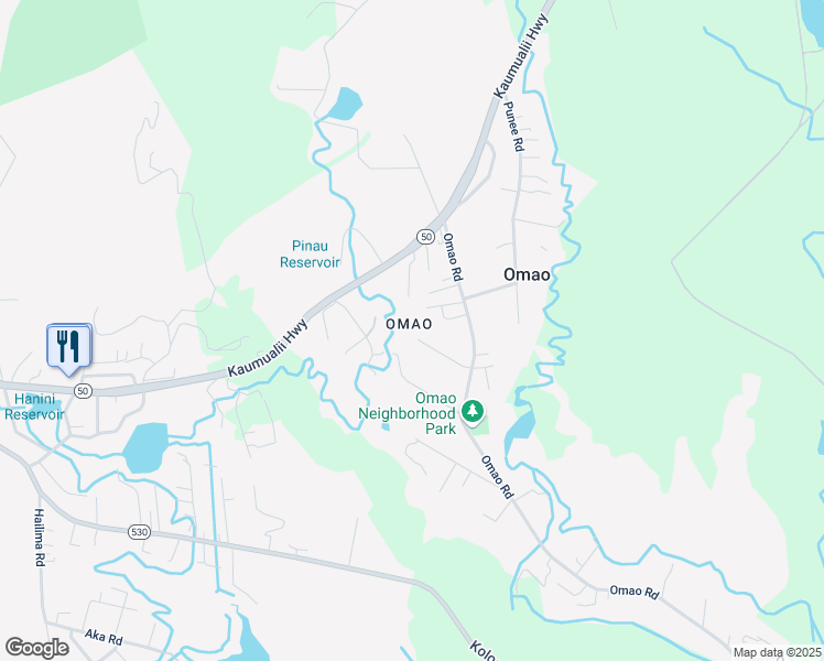 map of restaurants, bars, coffee shops, grocery stores, and more near in Koloa