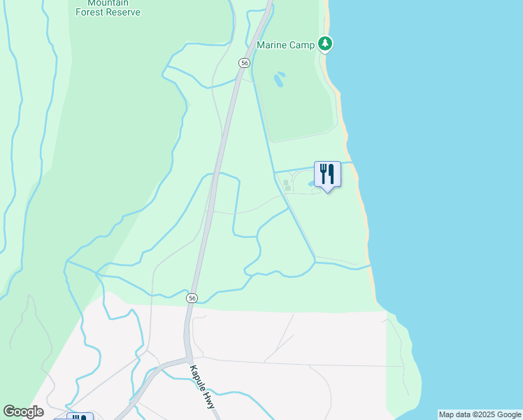 map of restaurants, bars, coffee shops, grocery stores, and more near 4330 Kauai Beach Drive in Lihue