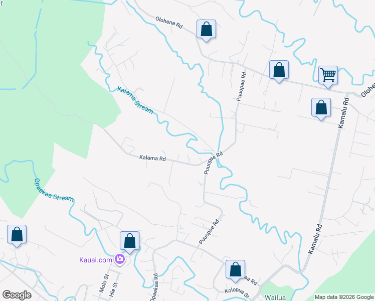 map of restaurants, bars, coffee shops, grocery stores, and more near 6305 Kipapa Road in Kapaʻa