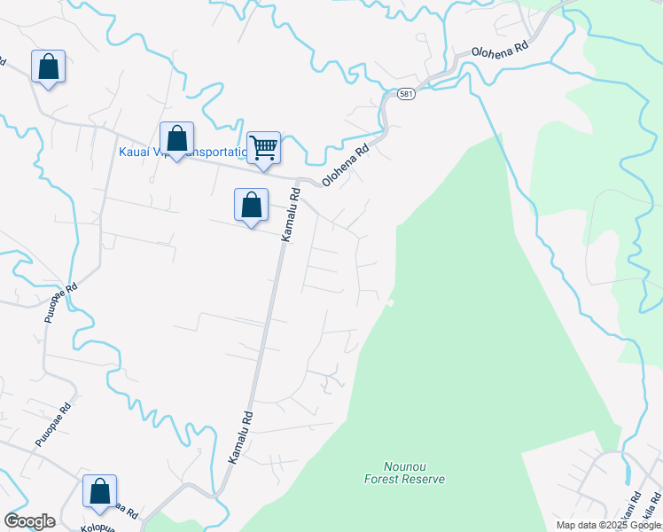 map of restaurants, bars, coffee shops, grocery stores, and more near 5914 Crossley Road in Kapaʻa