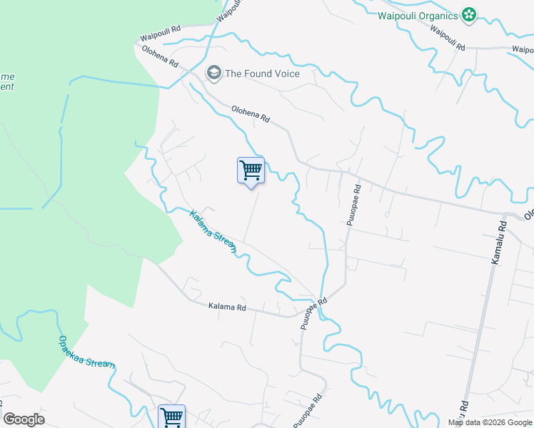 map of restaurants, bars, coffee shops, grocery stores, and more near 6456 Kipapa Road in Kapaʻa