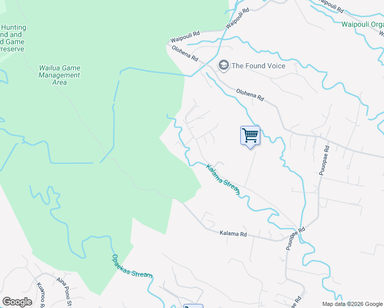 map of restaurants, bars, coffee shops, grocery stores, and more near 6631A Kipapa Road in Kapaʻa