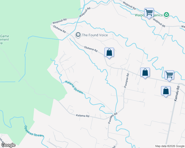 map of restaurants, bars, coffee shops, grocery stores, and more near 6466 Kipapa Road in Kapaʻa