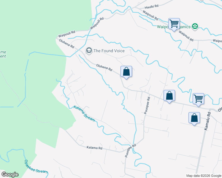 map of restaurants, bars, coffee shops, grocery stores, and more near 6466 Kipapa Road in Kapaʻa