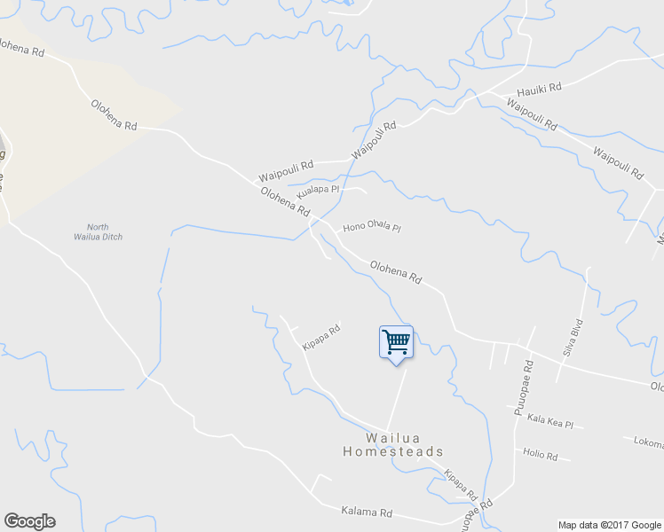 map of restaurants, bars, coffee shops, grocery stores, and more near 6695B Olohena Road in Kapaʻa