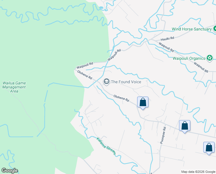 map of restaurants, bars, coffee shops, grocery stores, and more near 6695B Olohena Road in Kapaʻa