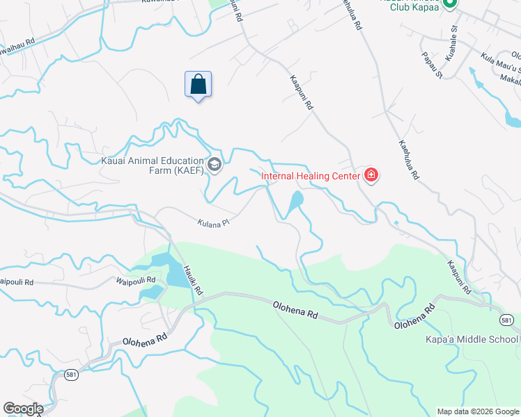 map of restaurants, bars, coffee shops, grocery stores, and more near in Kapaʻa