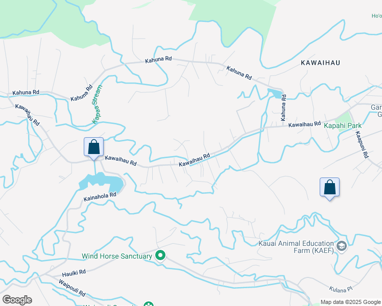 map of restaurants, bars, coffee shops, grocery stores, and more near 6434 Kawaihau Road in Kapaʻa