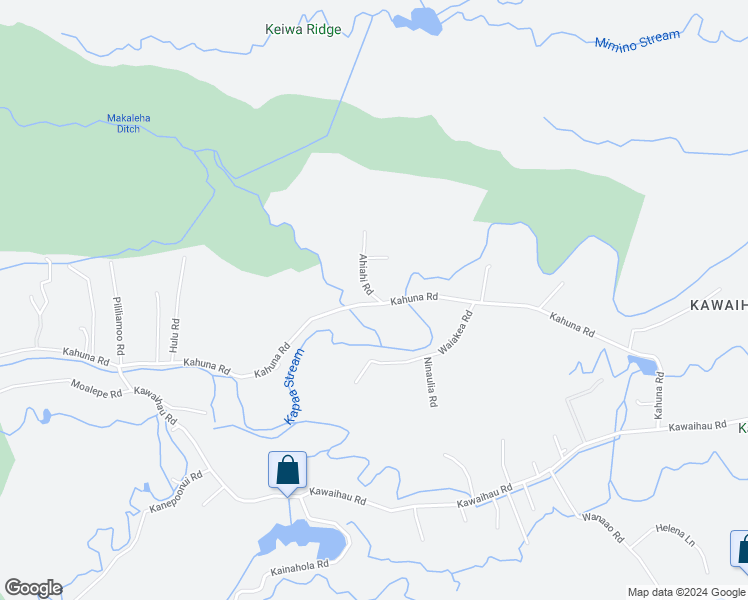 map of restaurants, bars, coffee shops, grocery stores, and more near 1711 Ahiahi Road in Kapaʻa