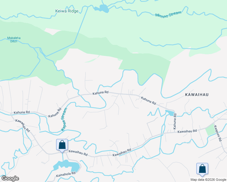 map of restaurants, bars, coffee shops, grocery stores, and more near 6570 Kahuna Road in Kapaʻa