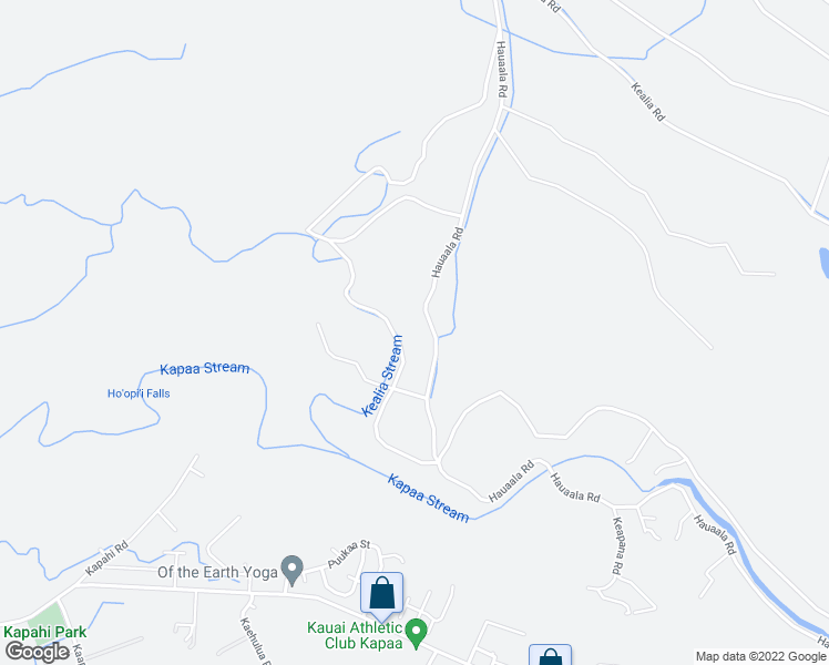 map of restaurants, bars, coffee shops, grocery stores, and more near 6281 Hauaala Road in Kapaʻa