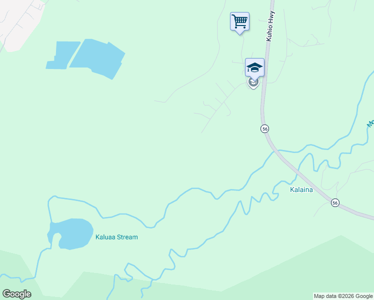 map of restaurants, bars, coffee shops, grocery stores, and more near in Kilauea