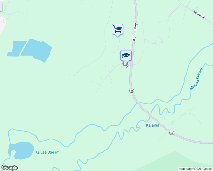 map of restaurants, bars, coffee shops, grocery stores, and more near 4641 Kapuna Road in Kilauea