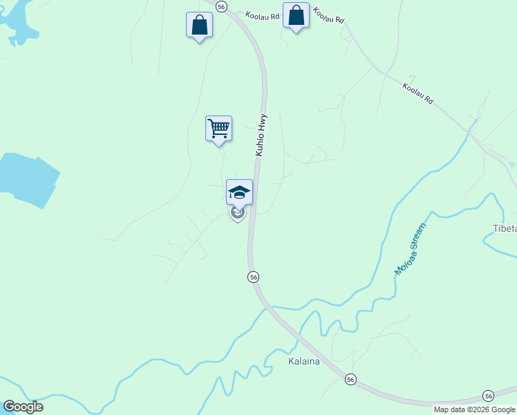 map of restaurants, bars, coffee shops, grocery stores, and more near 4471 Kapuna Road in Kilauea