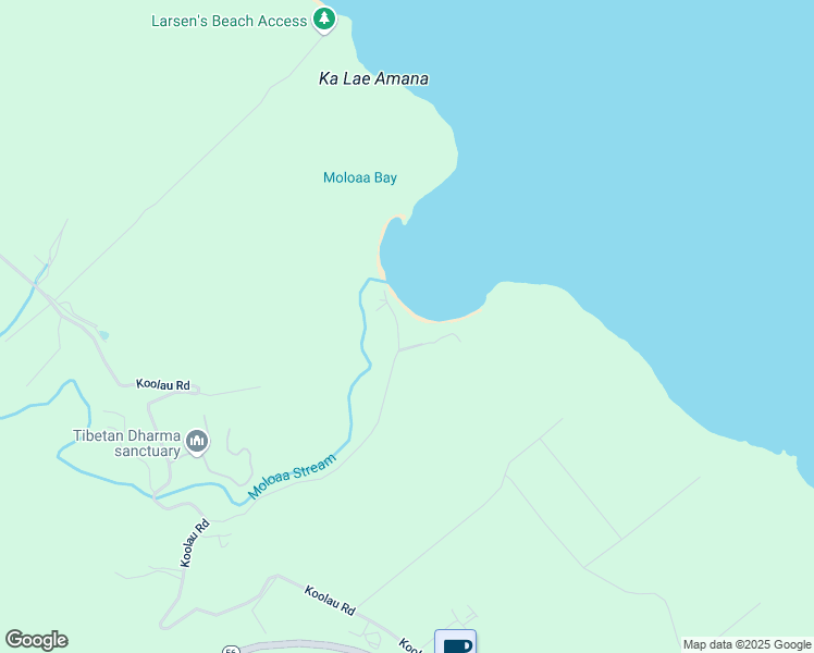 map of restaurants, bars, coffee shops, grocery stores, and more near 3561A Moli Place in Kilauea