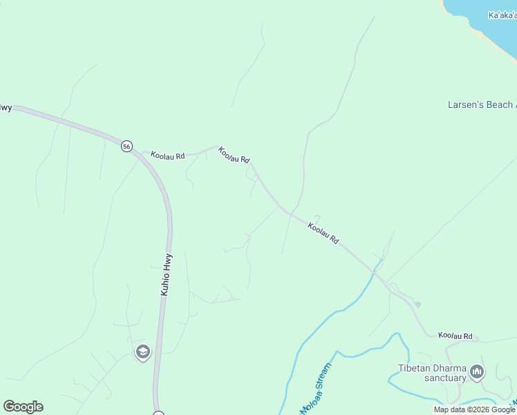 map of restaurants, bars, coffee shops, grocery stores, and more near 7545 Koolau Road in Kilauea