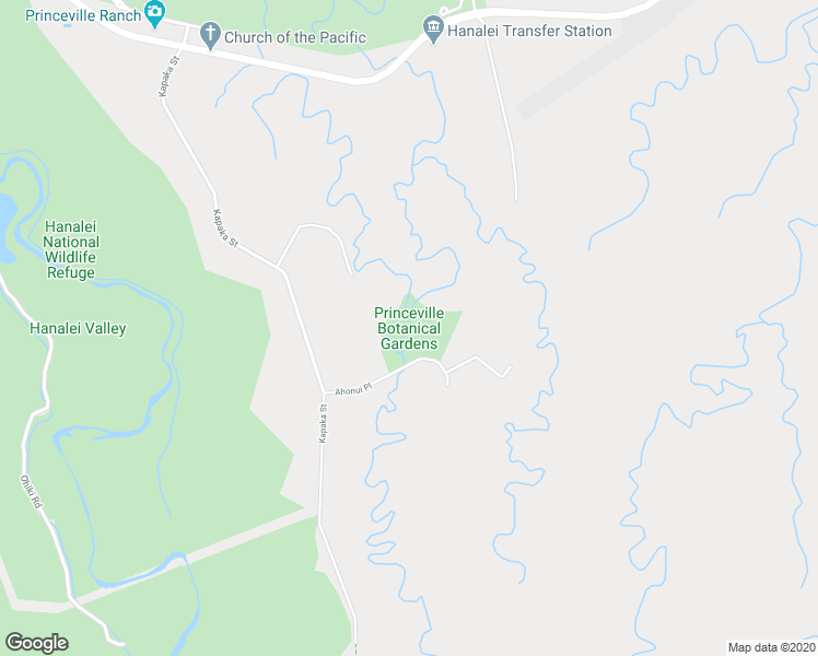 map of restaurants, bars, coffee shops, grocery stores, and more near 3900 Ahonui Place in Princeville