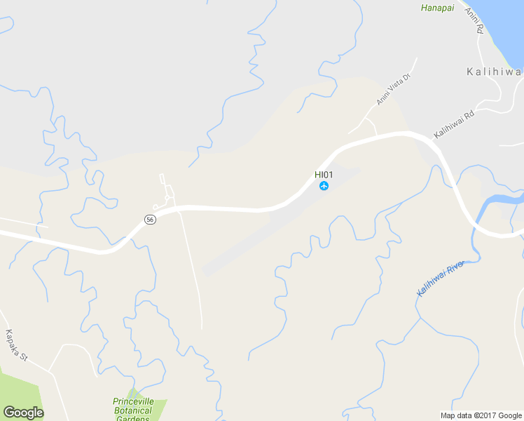 map of restaurants, bars, coffee shops, grocery stores, and more near Kuhio Highway in Kilauea