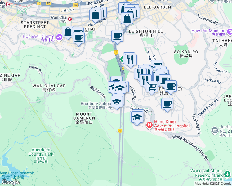 map of restaurants, bars, coffee shops, grocery stores, and more near in 