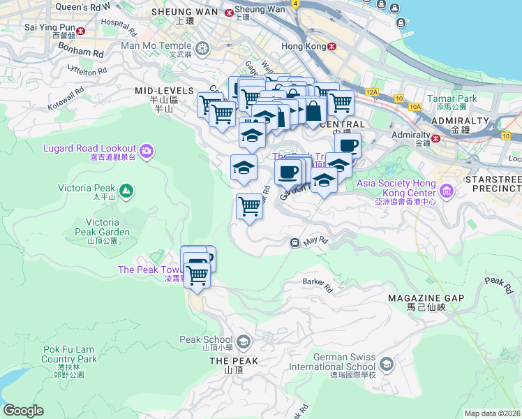 map of restaurants, bars, coffee shops, grocery stores, and more near in 