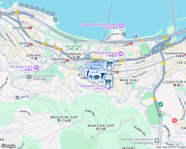 map of restaurants, bars, coffee shops, grocery stores, and more near in 