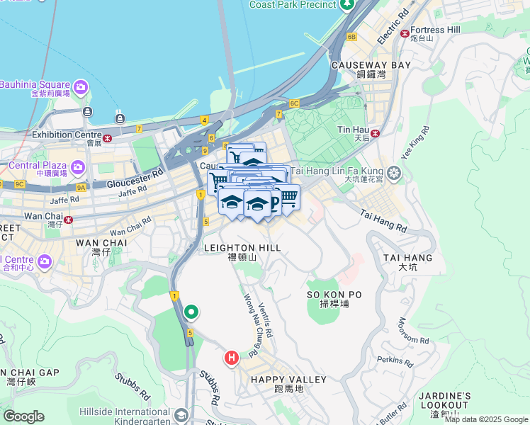 map of restaurants, bars, coffee shops, grocery stores, and more near in 