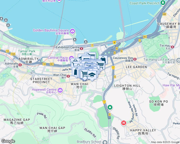 map of restaurants, bars, coffee shops, grocery stores, and more near in 