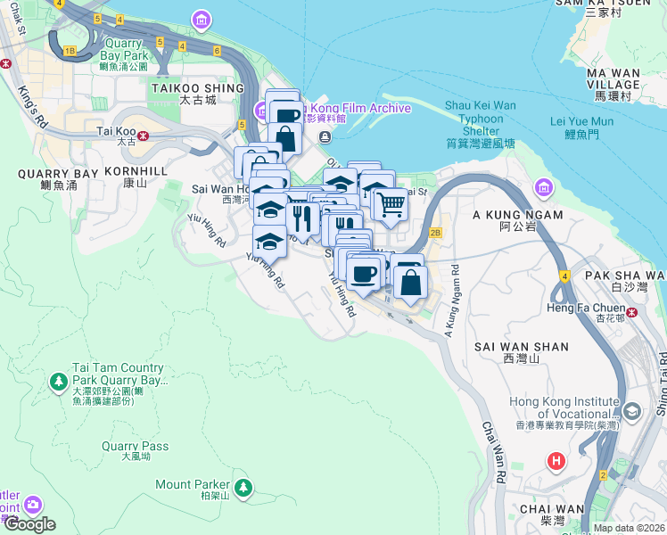 map of restaurants, bars, coffee shops, grocery stores, and more near in 