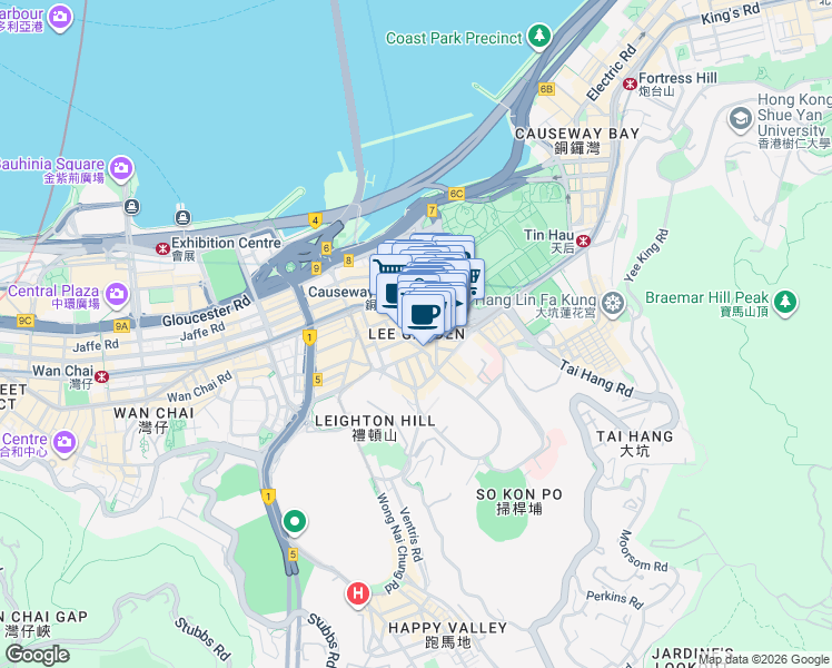 map of restaurants, bars, coffee shops, grocery stores, and more near in 