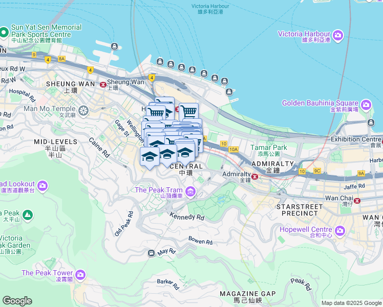 map of restaurants, bars, coffee shops, grocery stores, and more near in 