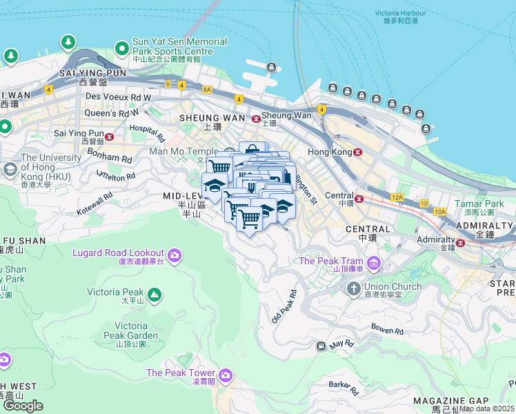 map of restaurants, bars, coffee shops, grocery stores, and more near in 