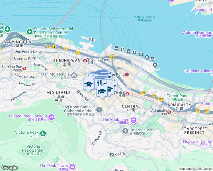 map of restaurants, bars, coffee shops, grocery stores, and more near in 