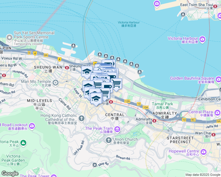 map of restaurants, bars, coffee shops, grocery stores, and more near in 