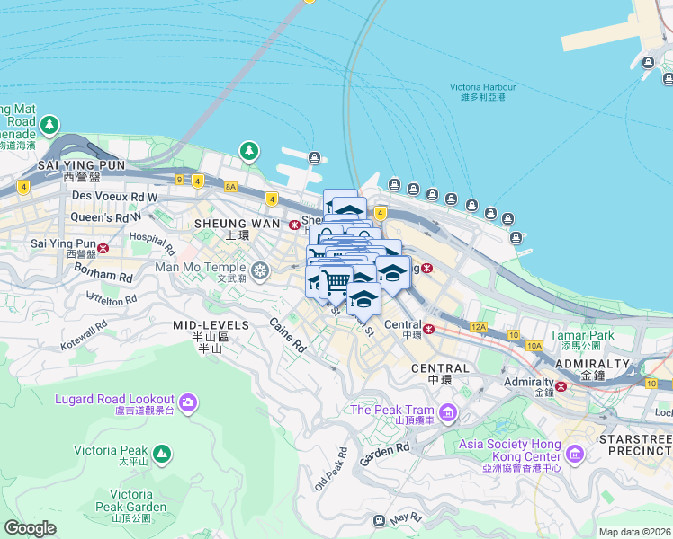 map of restaurants, bars, coffee shops, grocery stores, and more near in 