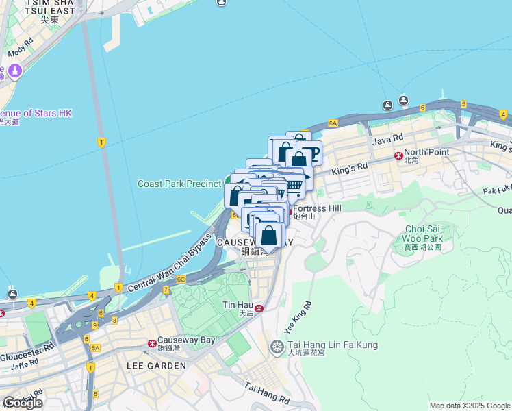 map of restaurants, bars, coffee shops, grocery stores, and more near in 