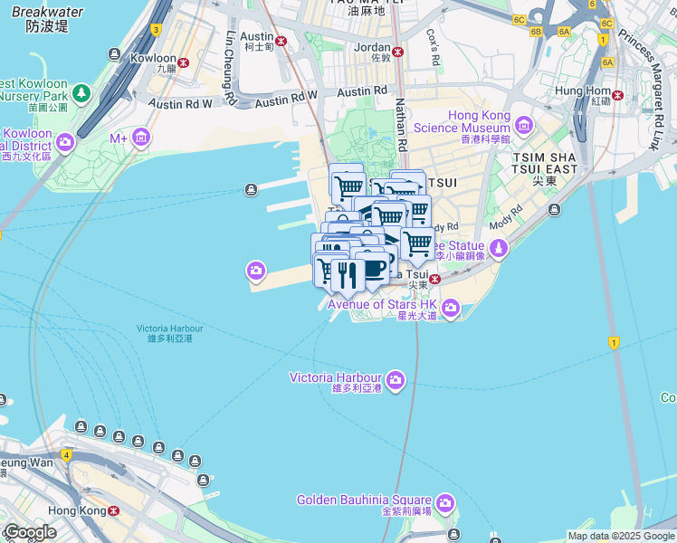 map of restaurants, bars, coffee shops, grocery stores, and more near in 