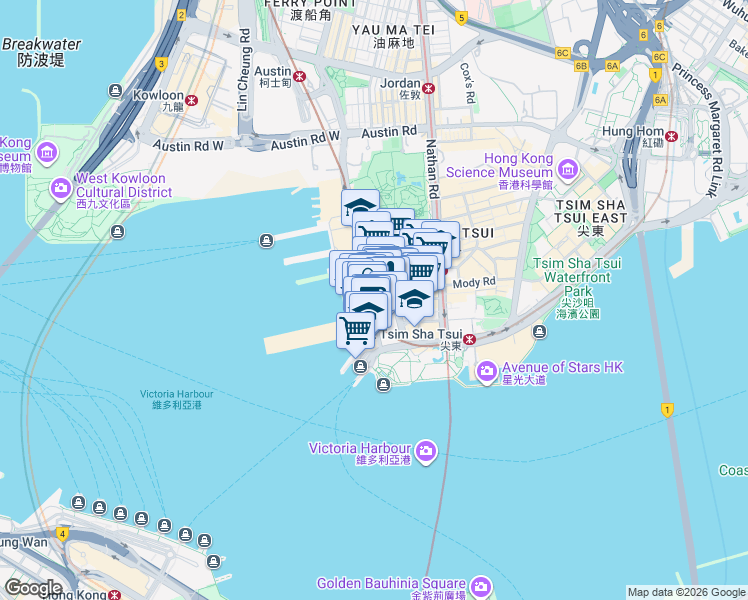 map of restaurants, bars, coffee shops, grocery stores, and more near in 