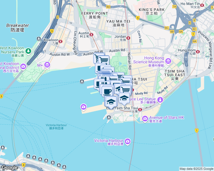 map of restaurants, bars, coffee shops, grocery stores, and more near in 