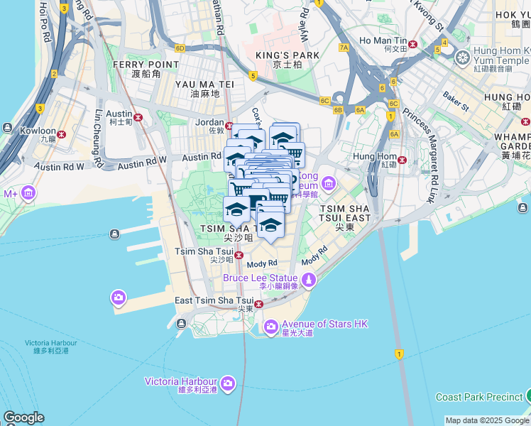 map of restaurants, bars, coffee shops, grocery stores, and more near in 