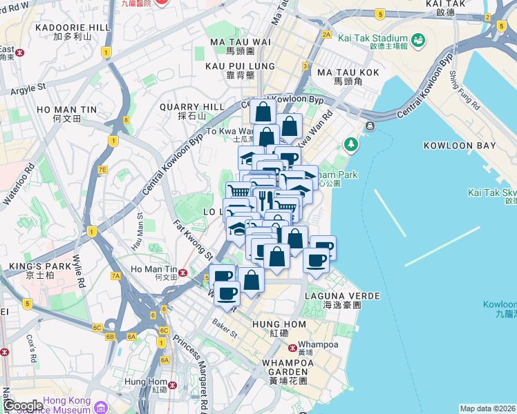 map of restaurants, bars, coffee shops, grocery stores, and more near in 