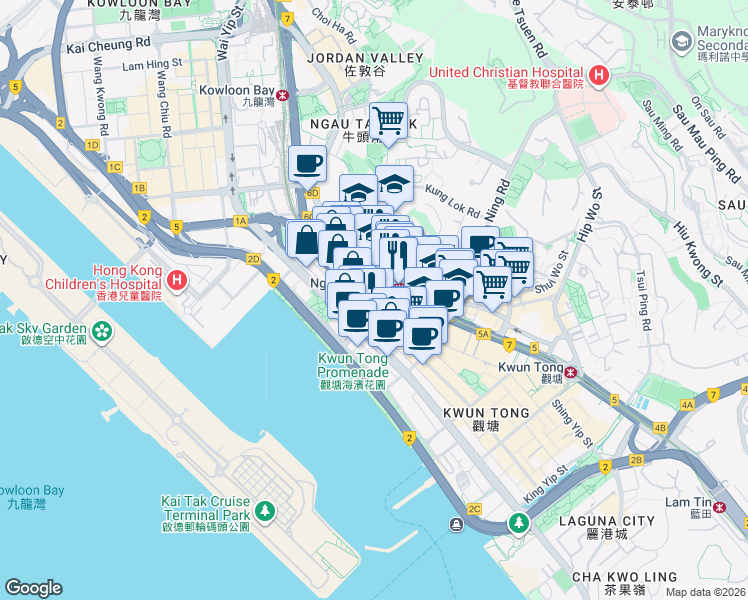 map of restaurants, bars, coffee shops, grocery stores, and more near in 