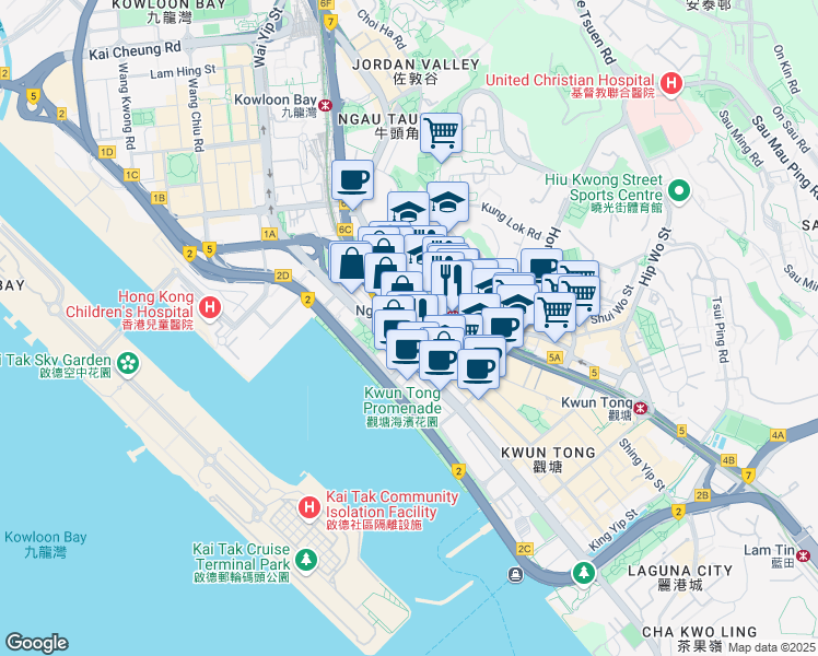 map of restaurants, bars, coffee shops, grocery stores, and more near in 