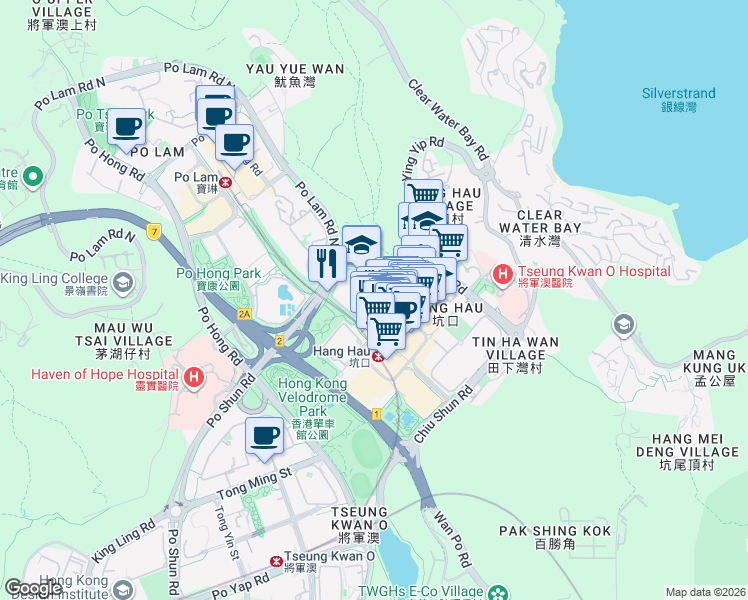 map of restaurants, bars, coffee shops, grocery stores, and more near in 