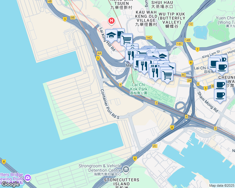 map of restaurants, bars, coffee shops, grocery stores, and more near in 