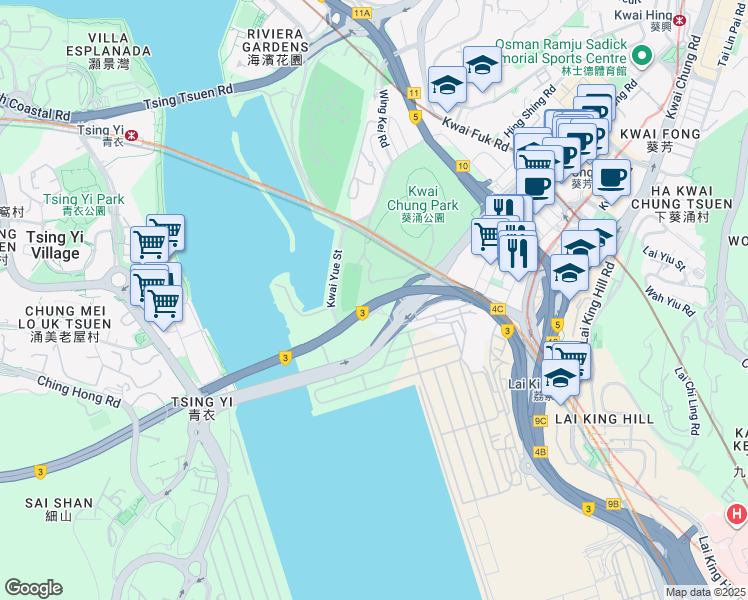 map of restaurants, bars, coffee shops, grocery stores, and more near in 