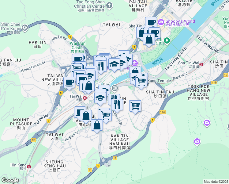 map of restaurants, bars, coffee shops, grocery stores, and more near in 