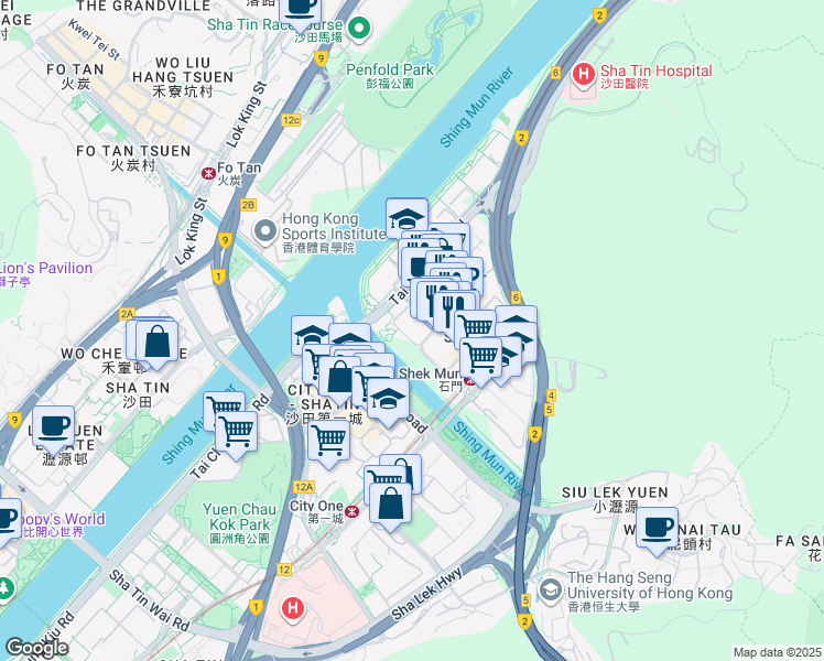 map of restaurants, bars, coffee shops, grocery stores, and more near in 