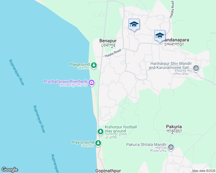 map of restaurants, bars, coffee shops, grocery stores, and more near in Benapur