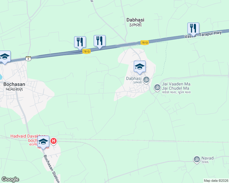 map of restaurants, bars, coffee shops, grocery stores, and more near in Bochasan